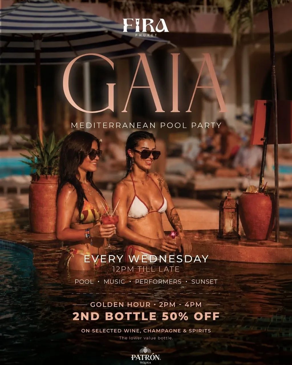 GAIA: вечеринка у бассейна в Fira Beach Club