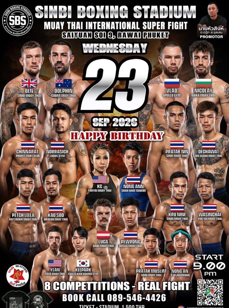 Big Boss Sing’s 21st Birthday: Muay Thai International Super Fight