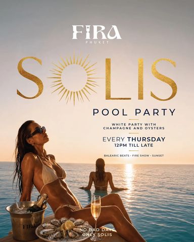 SOLIS: White Pool Party with Champagne and Oysters