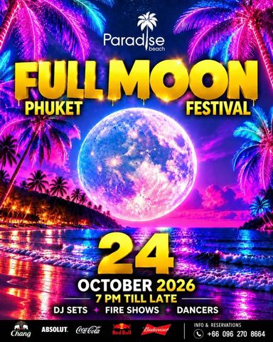Full Moon Party at Paradise Beach