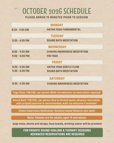 Friday at Jungala Phuket: Yoga and Sound Bath Meditation