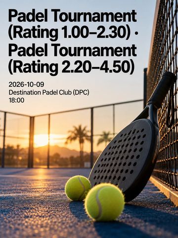 Padel Tournament Day at Destination Padel Club