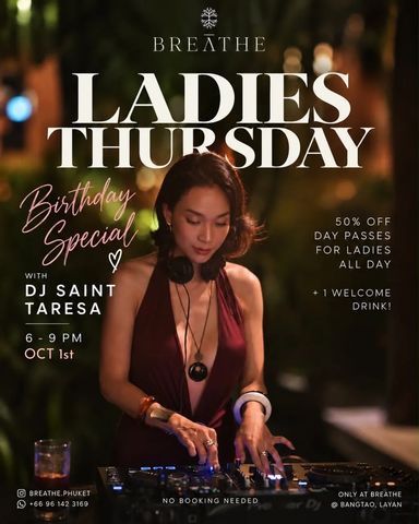 Ladies Thursday at BREATHE Phuket