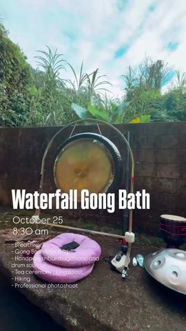 Waterfall Gong Sound Healing